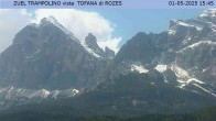 Archiv Foto Webcam Tofana di Rozes (3.225 m) 15:00