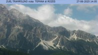 Archiv Foto Webcam Tofana di Rozes (3.225 m) 13:00