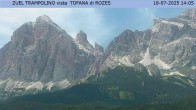 Archiv Foto Webcam Tofana di Rozes (3.225 m) 13:00