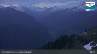 Archived image Webcam Großarl - Bergstation 6er Sesselbahn Harbach 04:00