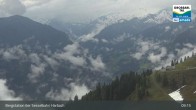 Archiv Foto Webcam Großarl - Bergstation 6er Sesselbahn Harbach 08:00
