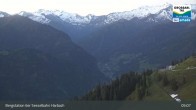 Archiv Foto Webcam Großarl - Bergstation 6er Sesselbahn Harbach 04:00
