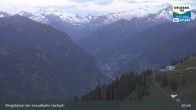 Archiv Foto Webcam Großarl - Bergstation 6er Sesselbahn Harbach 02:00