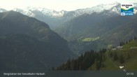 Archiv Foto Webcam Großarl - Bergstation 6er Sesselbahn Harbach 06:00