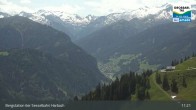Archived image Webcam Großarl - Bergstation 6er Sesselbahn Harbach 10:00