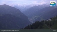Archiv Foto Webcam Großarl - Bergstation 6er Sesselbahn Harbach 02:00