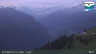 Archiv Foto Webcam Großarl - Bergstation 6er Sesselbahn Harbach 04:00