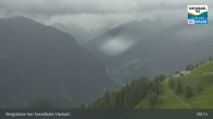 Archived image Webcam Großarl - Bergstation 6er Sesselbahn Harbach 08:00