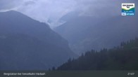 Archiv Foto Webcam Großarl - Bergstation 6er Sesselbahn Harbach 02:00