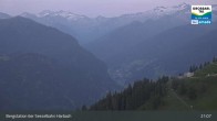 Archiv Foto Webcam Großarl - Bergstation 6er Sesselbahn Harbach 02:00