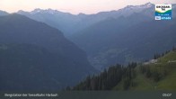 Archiv Foto Webcam Großarl - Bergstation 6er Sesselbahn Harbach 04:00