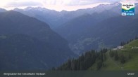 Archived image Webcam Großarl - Bergstation 6er Sesselbahn Harbach 04:00