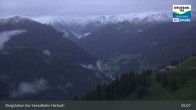 Archiv Foto Webcam Großarl - Bergstation 6er Sesselbahn Harbach 04:00