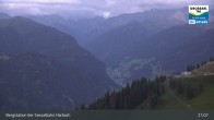 Archived image Webcam Großarl - Bergstation 6er Sesselbahn Harbach 00:00