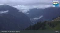 Archiv Foto Webcam Großarl - Bergstation 6er Sesselbahn Harbach 02:00