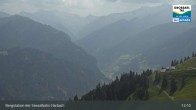 Archived image Webcam Großarl - Bergstation 6er Sesselbahn Harbach 12:00