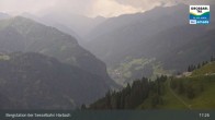 Archived image Webcam Großarl - Bergstation 6er Sesselbahn Harbach 16:00