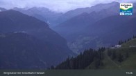 Archiv Foto Webcam Großarl - Bergstation 6er Sesselbahn Harbach 20:00