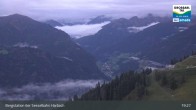 Archiv Foto Webcam Großarl - Bergstation 6er Sesselbahn Harbach 20:00