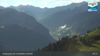 Archived image Webcam Großarl - Bergstation 6er Sesselbahn Harbach 08:00