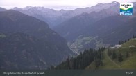 Archived image Webcam Großarl - Bergstation 6er Sesselbahn Harbach 20:00
