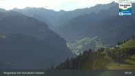 Archived image Webcam Großarl - Bergstation 6er Sesselbahn Harbach 08:00