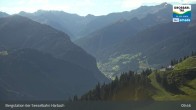 Archived image Webcam Großarl - Bergstation 6er Sesselbahn Harbach 09:00
