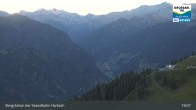 Archived image Webcam Großarl - Bergstation 6er Sesselbahn Harbach 18:00