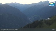 Archiv Foto Webcam Großarl - Bergstation 6er Sesselbahn Harbach 02:00