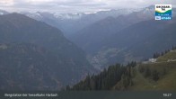 Archived image Webcam Großarl - Bergstation 6er Sesselbahn Harbach 18:00