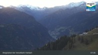 Archived image Webcam Großarl - Bergstation 6er Sesselbahn Harbach 07:00