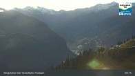 Archived image Webcam Großarl - Bergstation 6er Sesselbahn Harbach 08:00