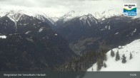 Archived image Webcam Großarl - Bergstation 6er Sesselbahn Harbach 22:00