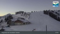 Archived image Webcam Großarl - Bergstation 6er Sesselbahn Harbach 07:00