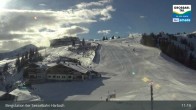 Archived image Webcam Großarl - Bergstation 6er Sesselbahn Harbach 10:00