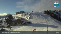 Archiv Foto Webcam Großarl - Bergstation 6er Sesselbahn Harbach 08:00