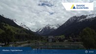 Archived image Webcam Klosters: Sports center 12:00