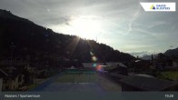 Archived image Webcam Klosters: Sports center 18:00