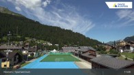 Archived image Webcam Klosters: Sports center 10:00