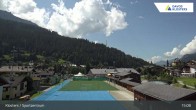 Archived image Webcam Klosters: Sports center 14:00