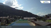 Archived image Webcam Klosters: Sports center 16:00