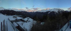Archived image Webcam Bergbahnen See in Tyrol - Medrig Center 05:00