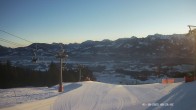 Archiv Foto Webcam Ausblick Mittelstation Hörnerbahn 07:00