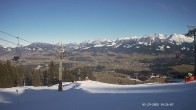 Archiv Foto Webcam Ausblick Mittelstation Hörnerbahn 13:00