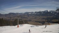 Archiv Foto Webcam Ausblick Mittelstation Hörnerbahn 11:00