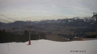 Archiv Foto Webcam Ausblick Mittelstation Hörnerbahn 15:00