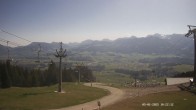 Archiv Foto Webcam Ausblick Mittelstation Hörnerbahn 09:00