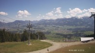 Archiv Foto Webcam Ausblick Mittelstation Hörnerbahn 11:00