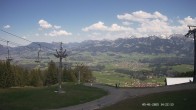 Archiv Foto Webcam Ausblick Mittelstation Hörnerbahn 13:00