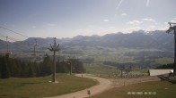 Archiv Foto Webcam Ausblick Mittelstation Hörnerbahn 09:00